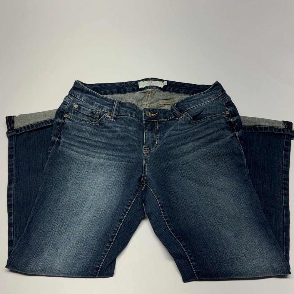 Torrid Denim First At Fit Dark Wash Jeans Size 12S Straight Leg